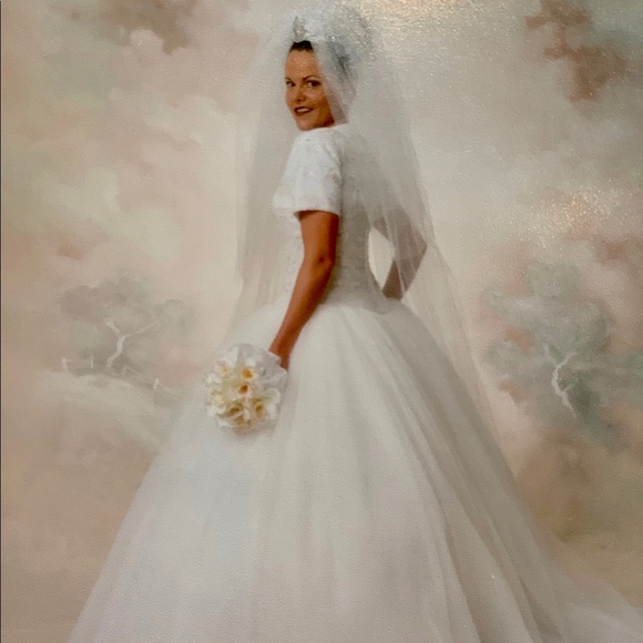 Vintage Lazaro wedding gown size 10 - Picture 3 of 8